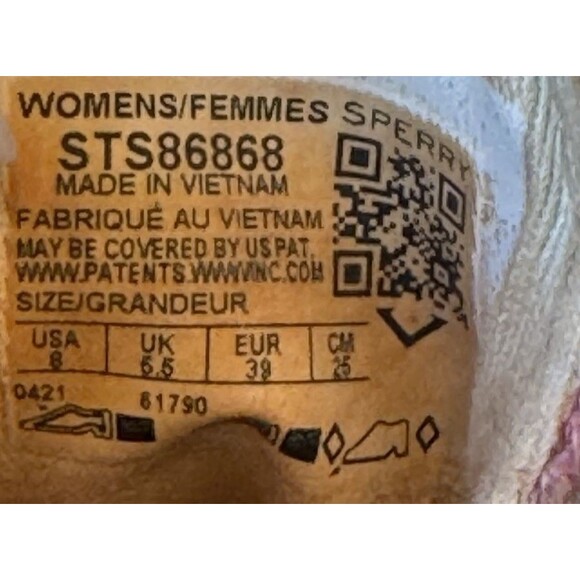 SPERRY Sneakers Women’s Size 8 US Vibes THICK SOLE OCEAN SHORE TIE DYE Blue Pink - Picture 13 of 14